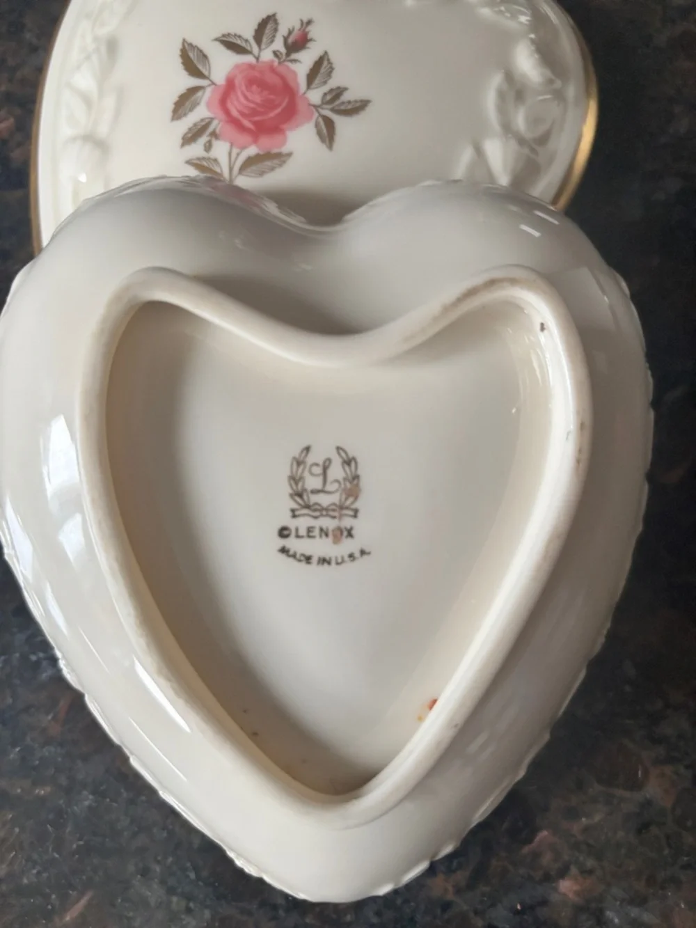 Lenox Rhodora Pattern Trinket Box - Picture 8 of 8